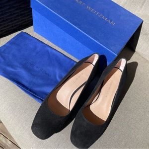Brand New Authentic Stuart Weitzman Sleek suede loafers